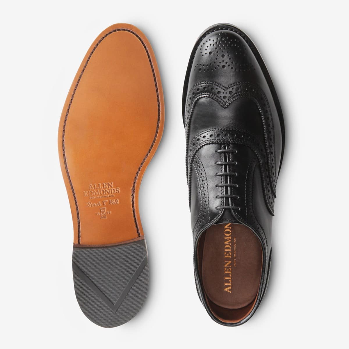 ALLEN EDMONDS MCALLISTER WINGTIP OXFORD - BLACK