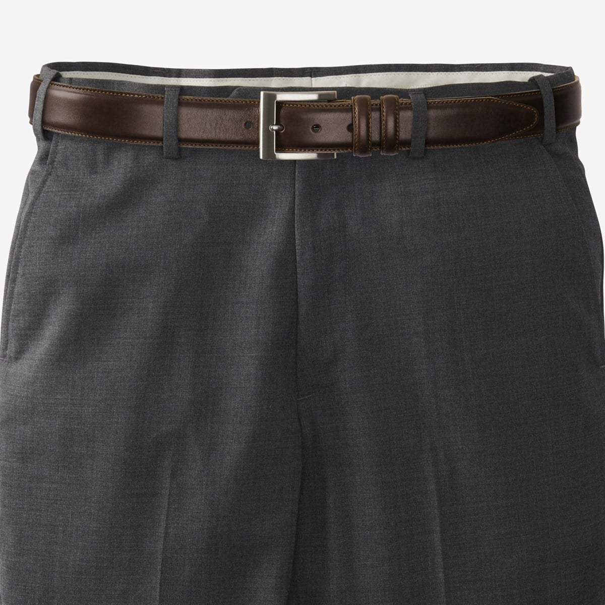 ALLEN EDMONDS WIDE BASIC DRESS BELT - COFFEE