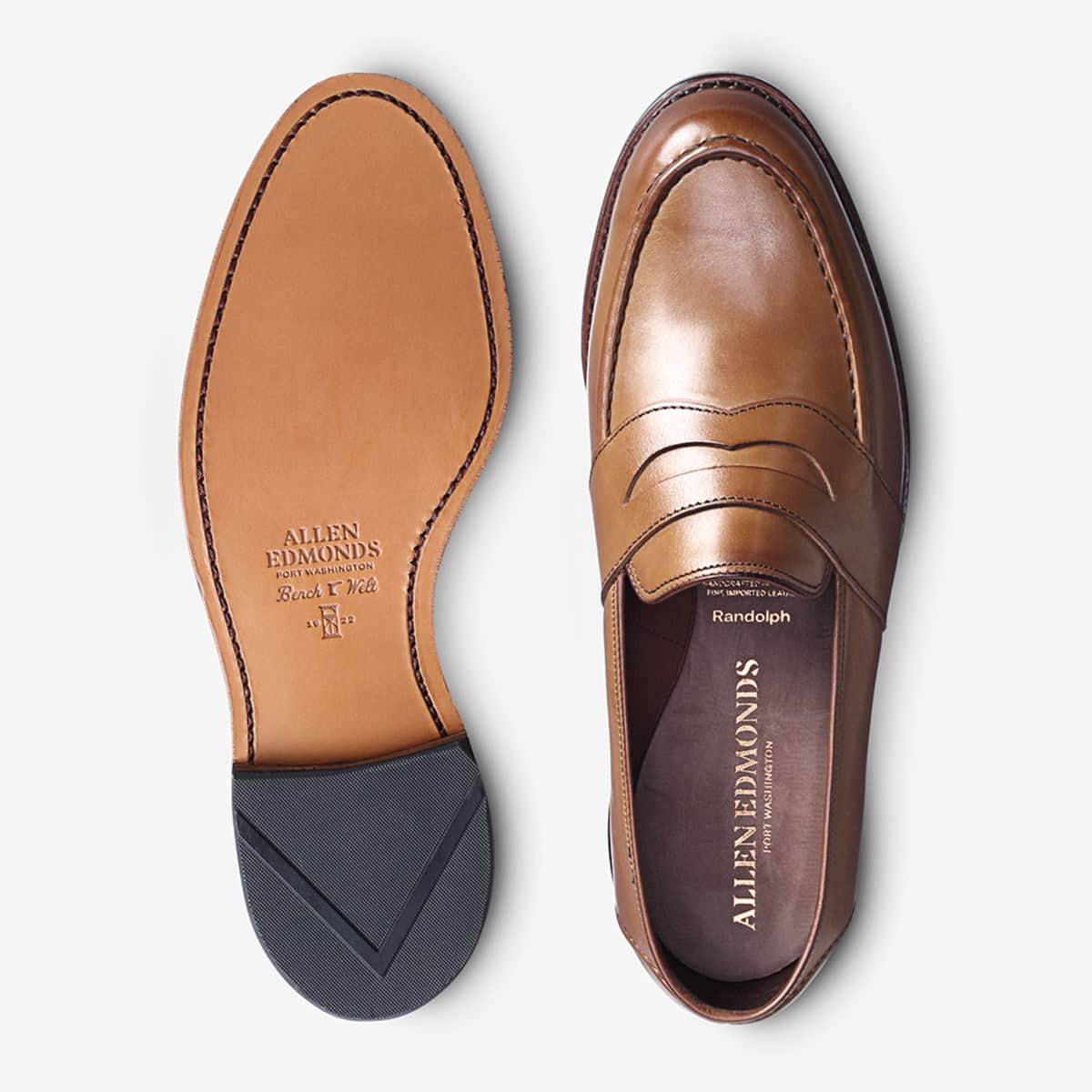 ALLEN EDMONDS RANDOLPH PENNY LOAFER - WALNUT