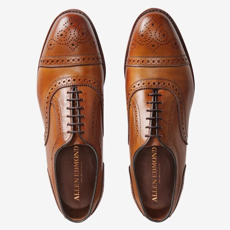 ALLEN EDMONDS STRAND CAP-TOE OXFORD - WALNUT