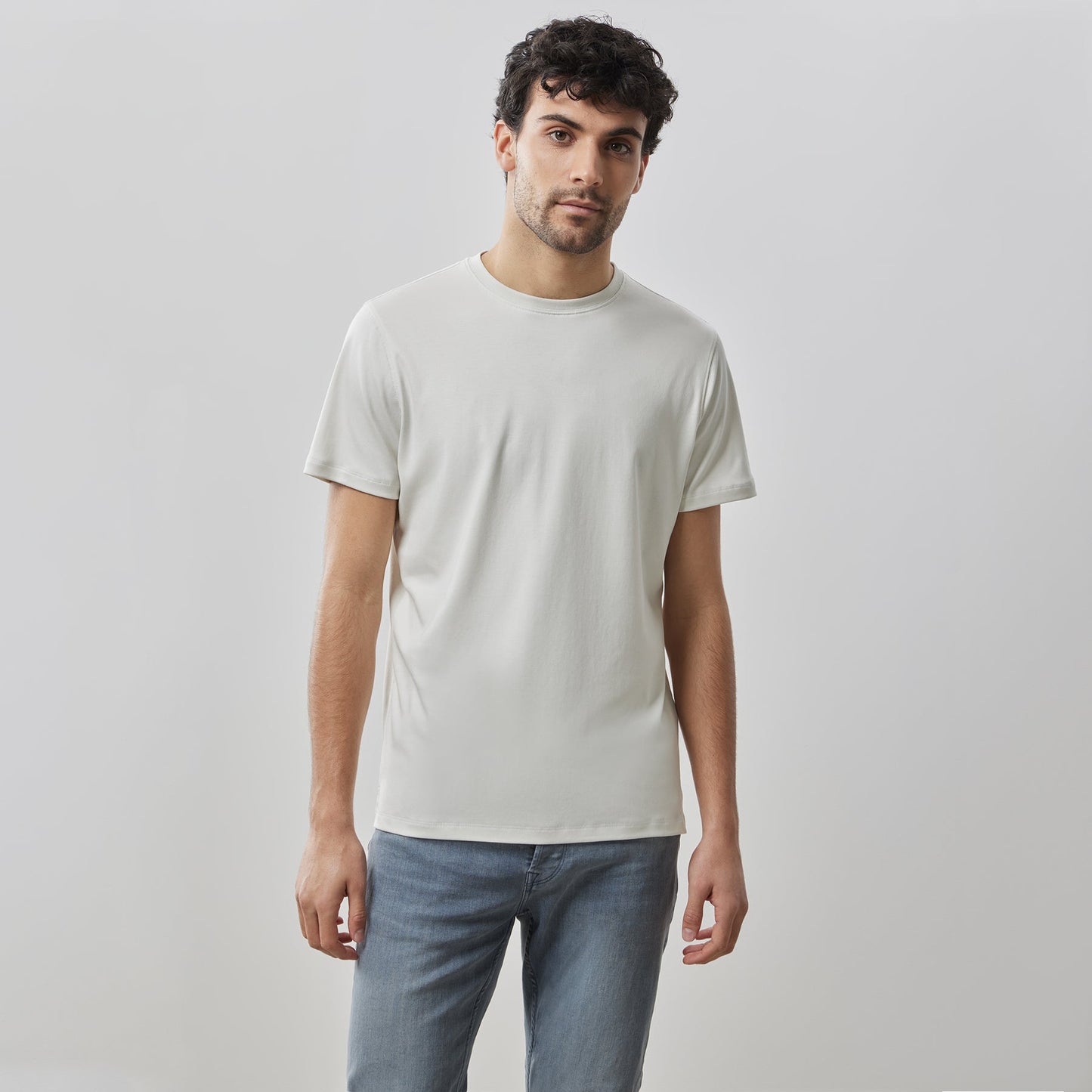 Robert Barakett Pima Cotton Tee (Ivory)