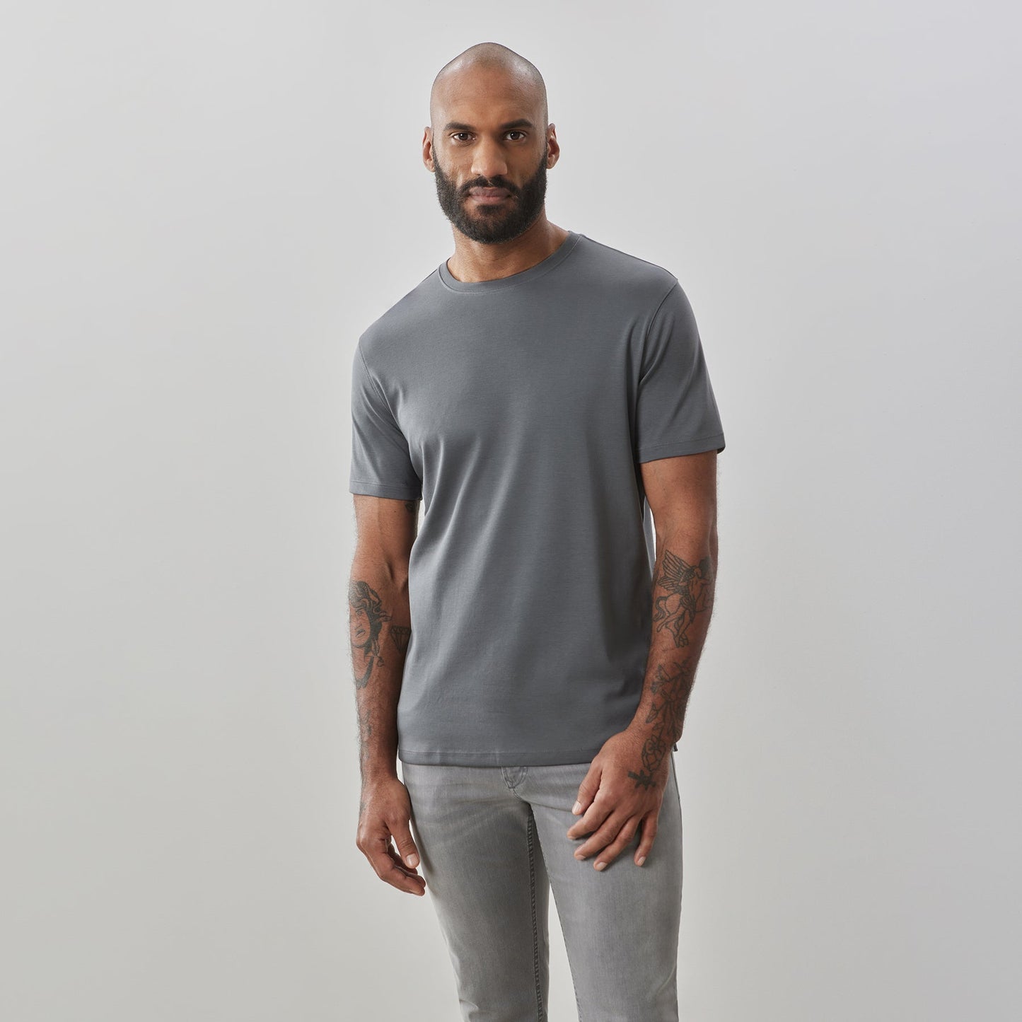 Robert Barakett Pima Cotton Tee (Smoke)