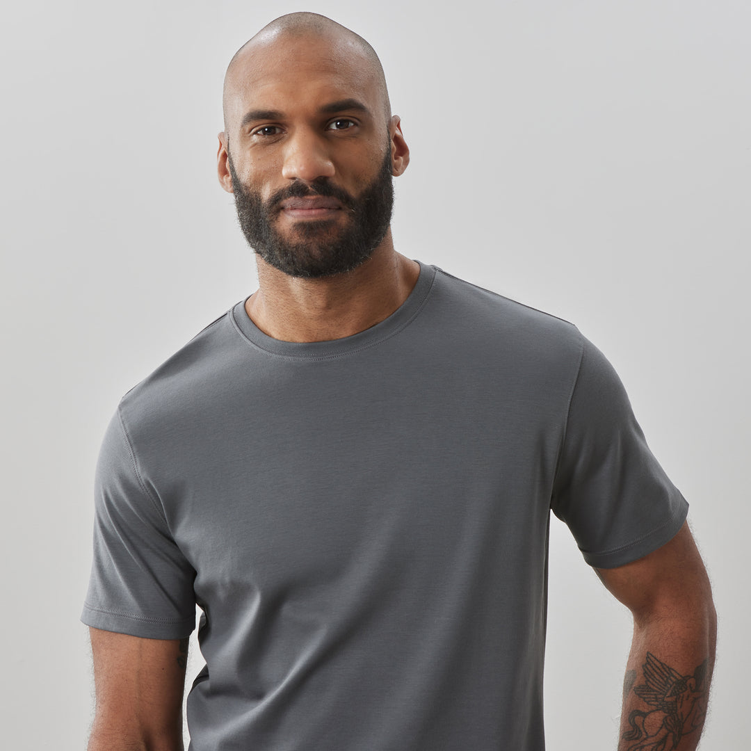 Robert Barakett Pima Cotton Tee (Smoke)