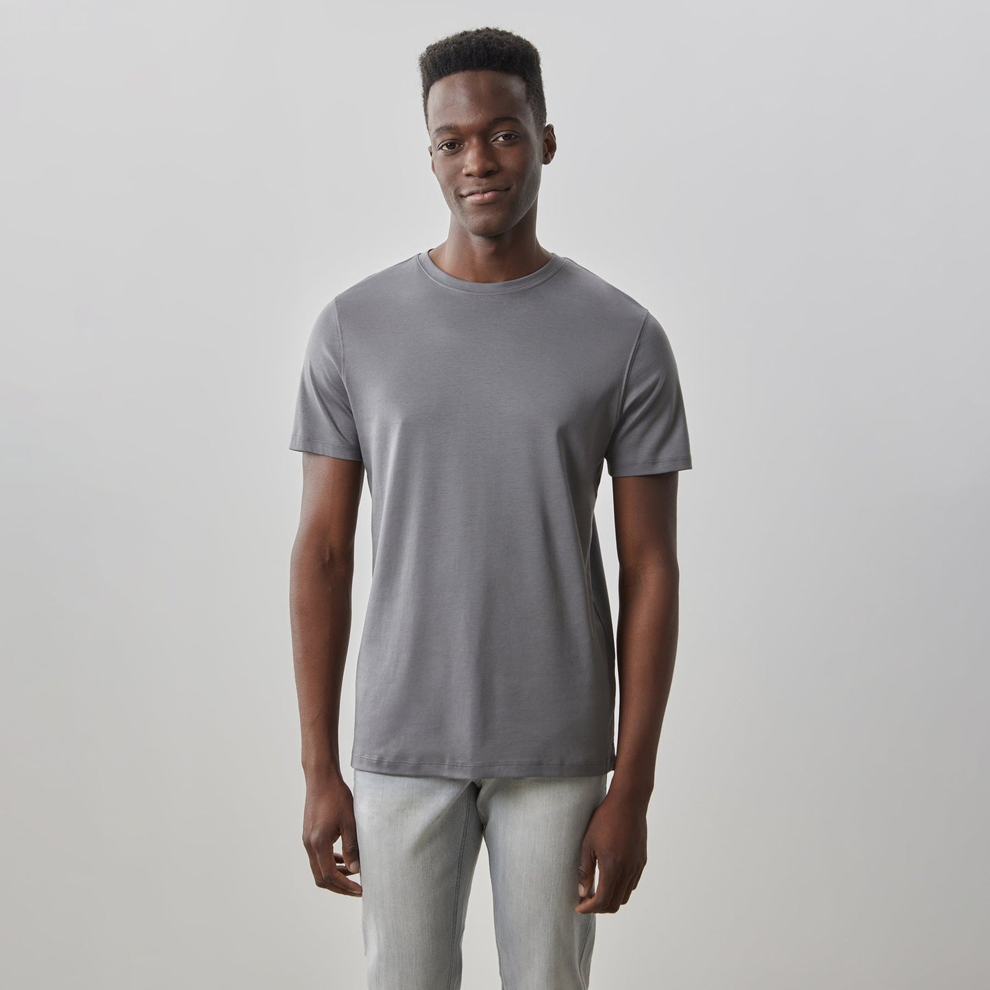 Robert Barakett Pima Cotton Tee (Warm Ash)