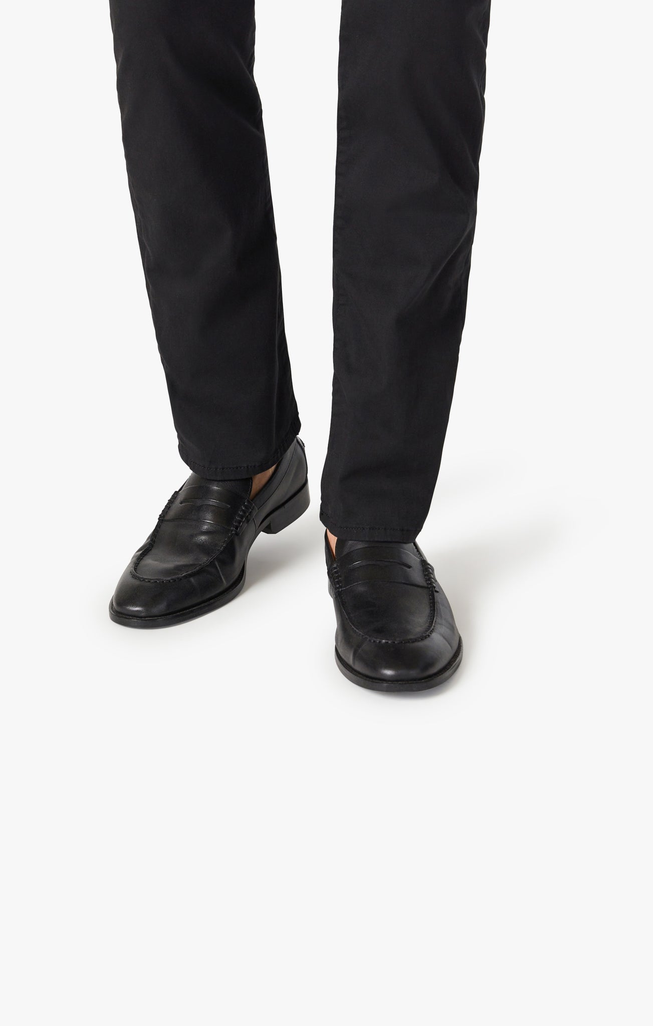 34 HERITAGE COURAGE STRAIGHT LEG PANTS (BLACK TWILL)