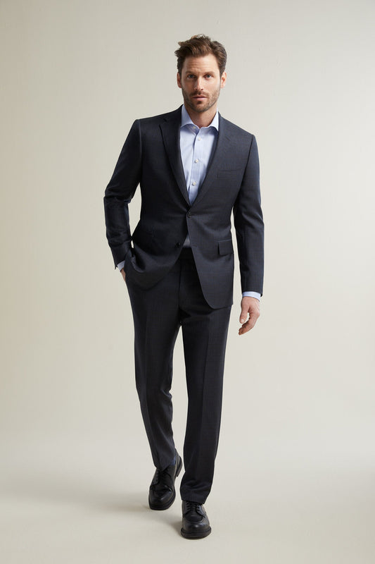 Charcoal Sharkskin Suit