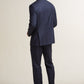 Navy Blue Sharkskin Suit
