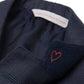 Navy Blue Sharkskin Suit