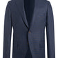 Deep Ocean Pure Wool Check Jacket