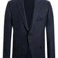 Blue Cashmere Wool Herringbone Jacket