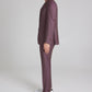 JACK VICTOR PLUM SOLID DEAN WOOL STRETCH SUIT