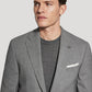 GREY SOLID WOOL STRETCH SUIT (Esprit)