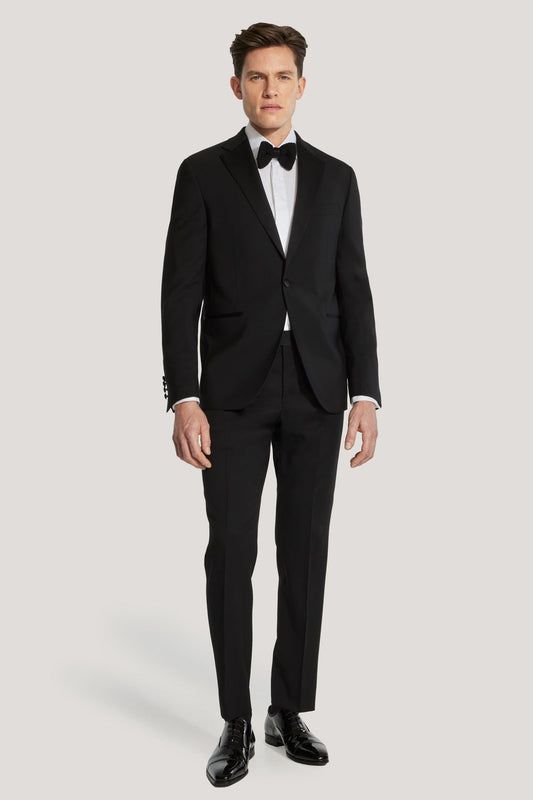 Black Super 130's Peak Tuxedo