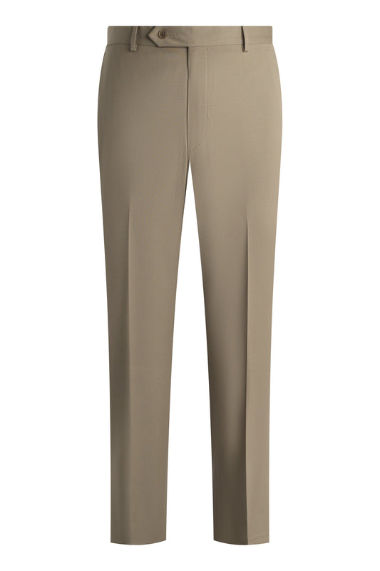 Taupe Smart Wool Super 110's Trouser