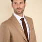 Gold Flax Cashmere Silk Jacket