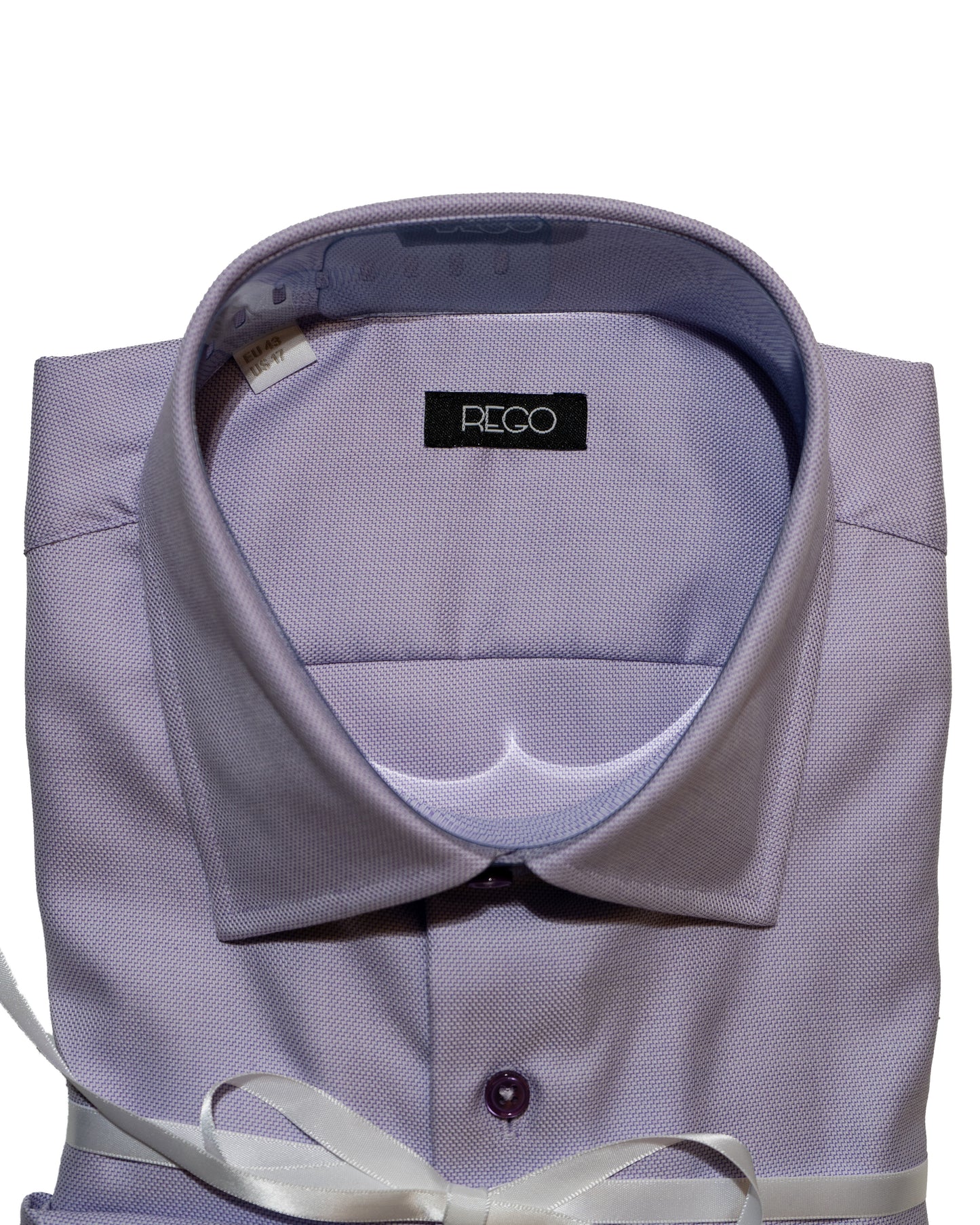 Rego Purple Dobby Dress Shirt