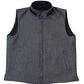 Conrad Vest in Mid-Grey Flannel