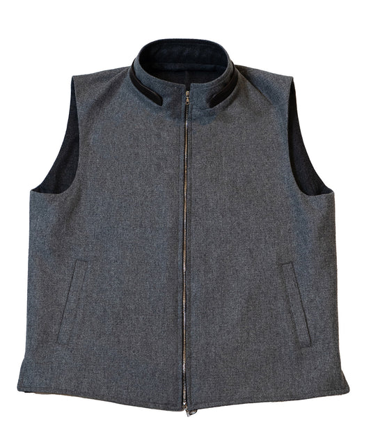 REGO - Conrad Vest in Mid-Grey Flannel