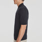 SetiCo Cotton and Silk Knit Polo in Midnight