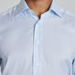 Jack Victor De Lavigne Sky Blue Solid Cotton Oxford Dress Shirt