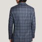 Mid Blue & Brown Wool Sport Coat