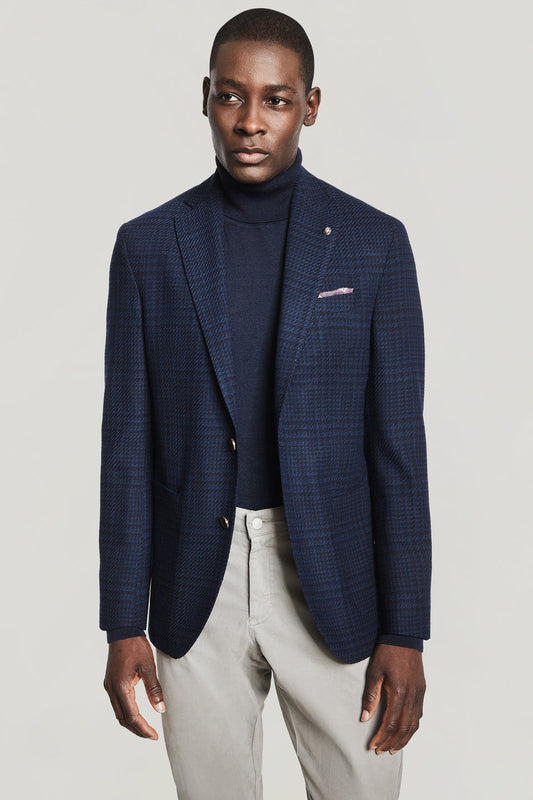 Navy Plaid ComfortWear™ Sport Coat