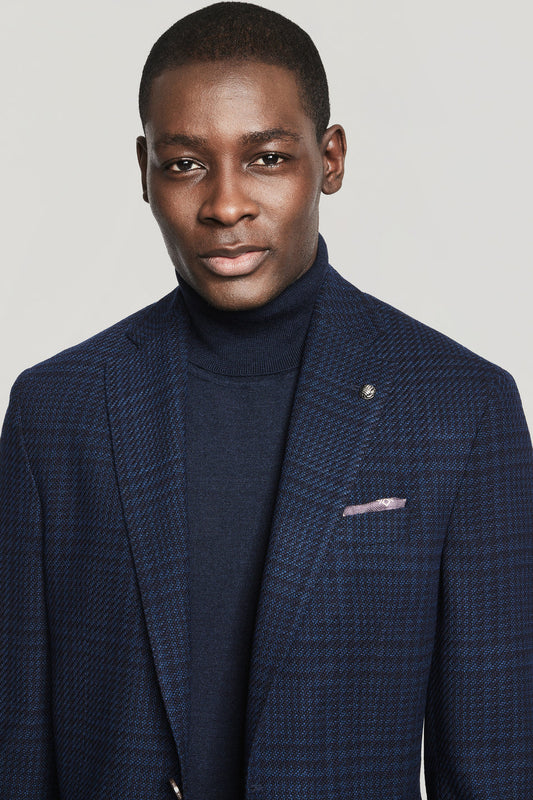 Navy Plaid ComfortWear™ Sport Coat