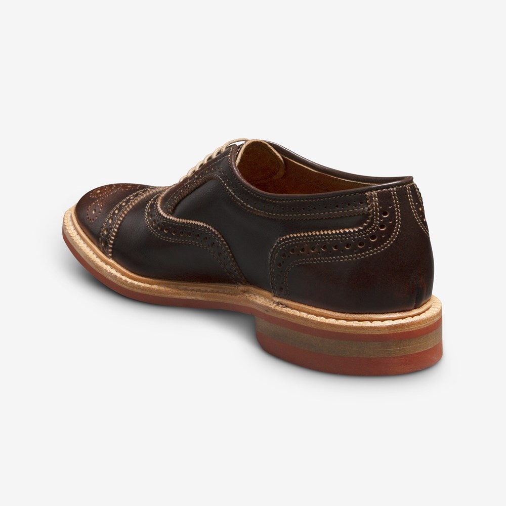 ALLEN EDMONDS STRANDMOK OXFORD - BROWN SADDLE