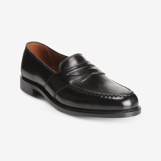 ALLEN EDMONDS CORDOVAN RANDOLPH PENNY LOAFER - BLACK