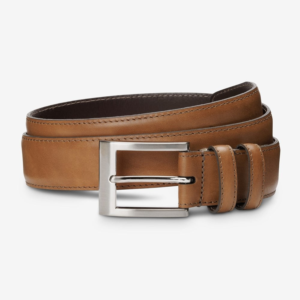 ALLEN EDMONDS WIDE BASIC DRESS BELT - WALNUT