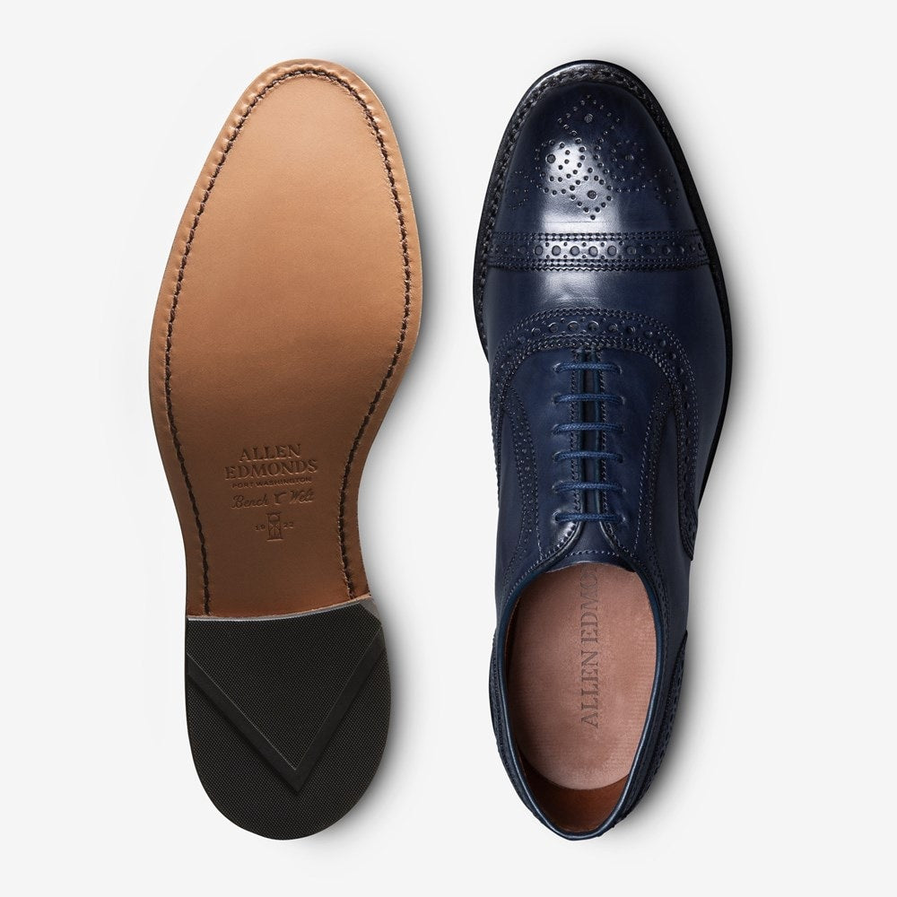 ALLEN EDMONDS STRAND CAP-TOE OXFORD - 黑辣椒