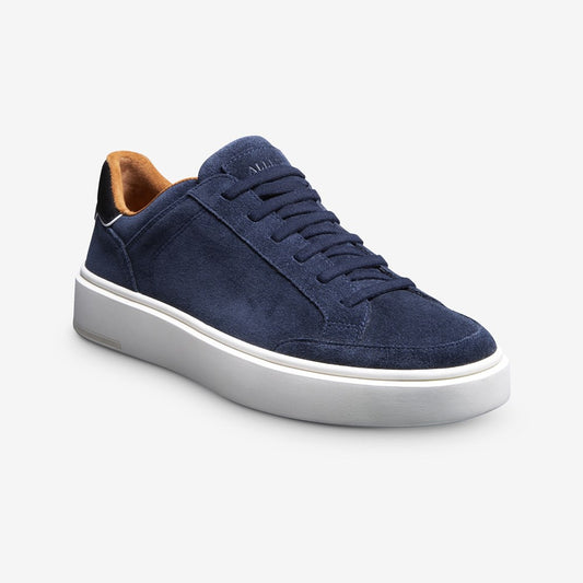 ALLEN EDMONDS OLIVER SLIP-ON SNEAKER - NAVY SUEDE