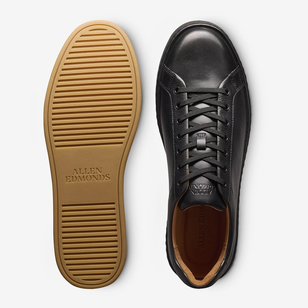 ALLEN EDMONDS BARNES LACE-UP SNEAKER - BLACK