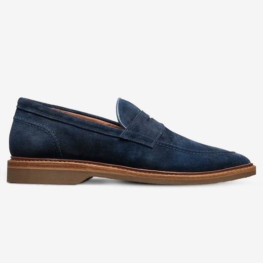 ALLEN EDMONDS RANDOLPH VERSE PENNY LOAFER - NAVY SUEDE