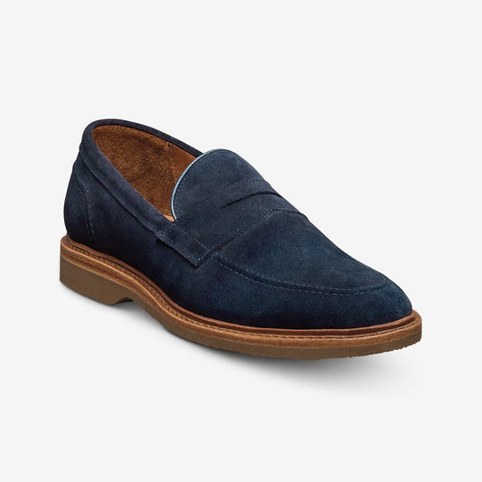 ALLEN EDMONDS RANDOLPH VERSE PENNY LOAFER - NAVY SUEDE