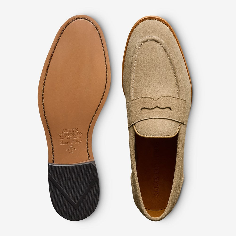 ALLEN EDMONDS RANDOLPH 2.0 PENNY LOAFER - BONE SUEDE