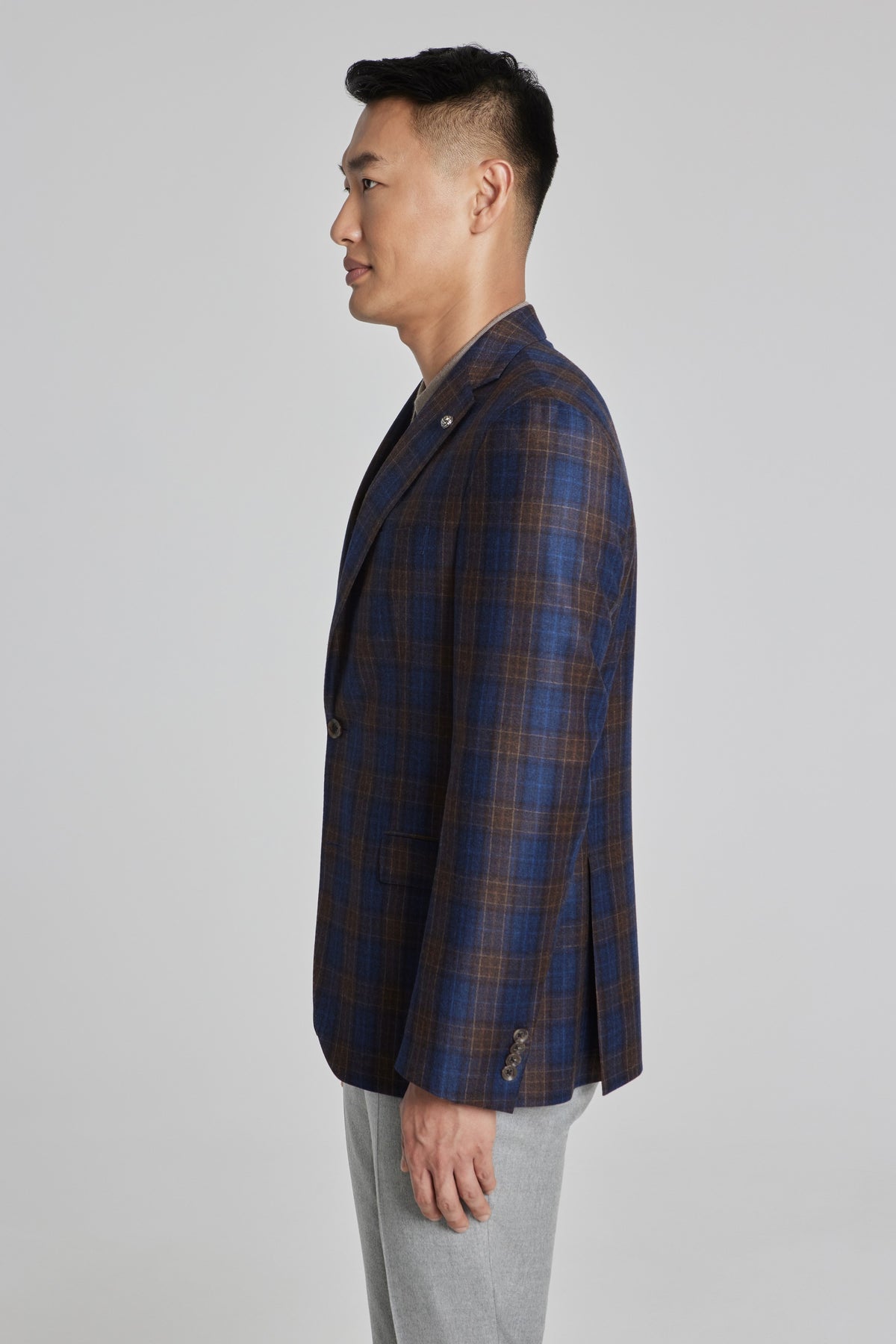 Plaid sale check blazer