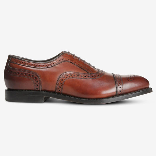ALLEN EDMONDS STRAND CAP-TOE OXFORD - DARK CHILI